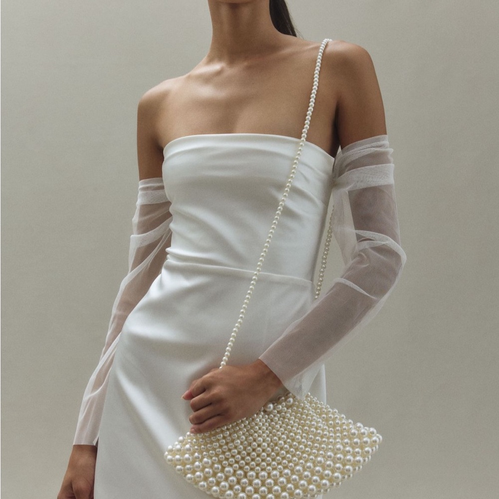 BHLDN Cream Elegant Dress